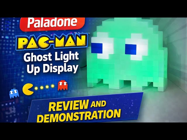 Vídeo relacionado con Luz Fantasma Pac-Man - Oficial con Modos de Cambio de Color, Reacciona a la Música, USB