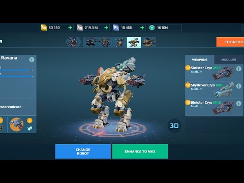 #warrobots Testing MK2 Ravana with MK2 Cryo, also watch the 6 titan slayer by rook at the end