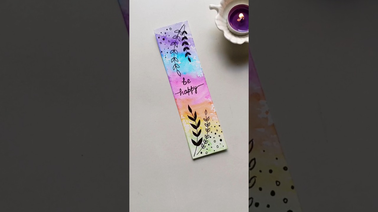 Let's make a bookmark using sketch pens #art #creative