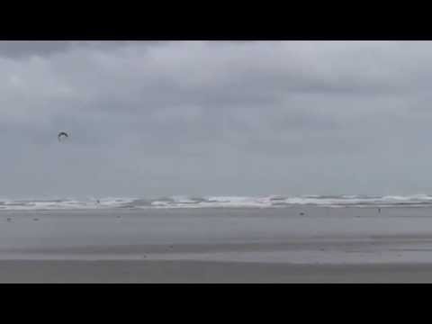 Huge kitesurfing jump storm in Netherlands 25 july - Fluid kiteboarding