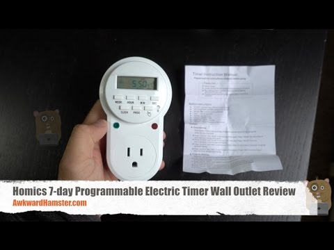 Homics 7 day Programmable Electric Timer Wall Outlet Review