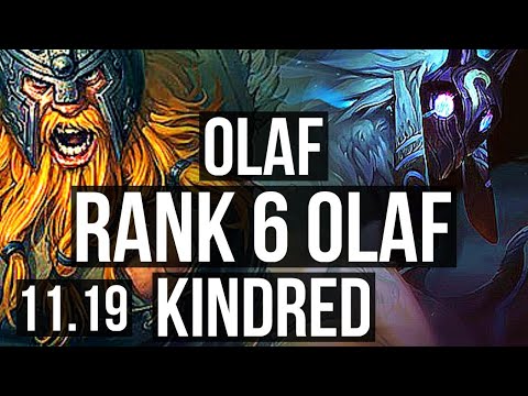 OLAF vs KINDRED (JUNGLE) | 8/1/7, Rank 6 Olaf | TR Grandmaster | v11.19