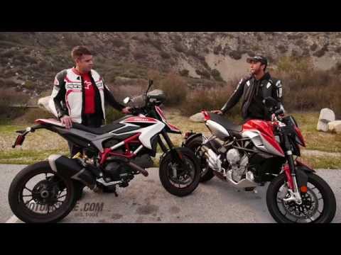 2014 Ducati Hypermotard SP vs MV Agusta Rivale