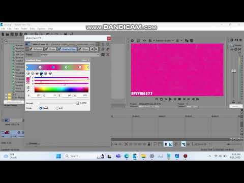 How to make Taurus Effect on Sony Vegas