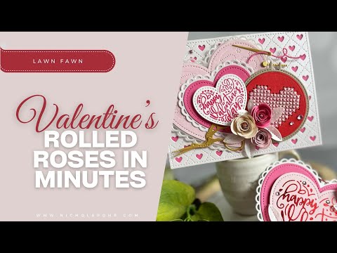 Create a Beautiful ROLLED PAPER ROSES in Minutes