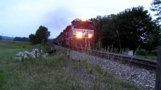 preview picture of video 'New Camera Test with Norfolk Southern Coal Train'