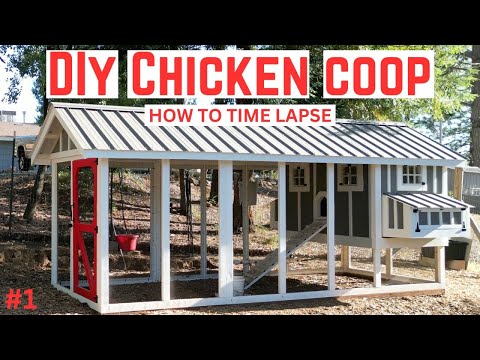 The Ultimate DIY Chicken Coop Build(Part 1) How to Build a Chicken Coop Time-Lapse.