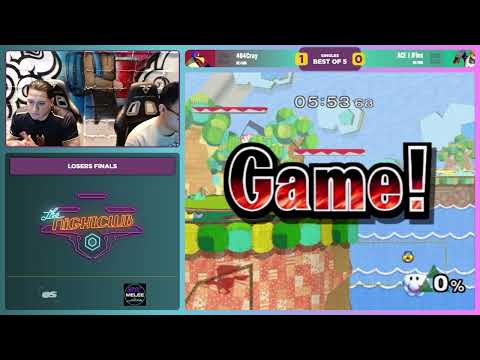 The Nightclub Season 2 E16: 404Cray (Falco) vs ACE | JFlex (Sheik) - Losers Finals SSBM