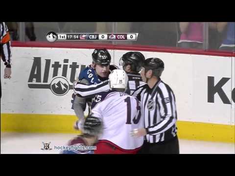 Derek Dorsett vs Cody McLeod Apr 5, 2012