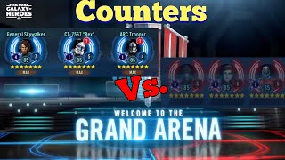 SWGOH - Grand Arena 3v3 Counters. DRevan on Defense.