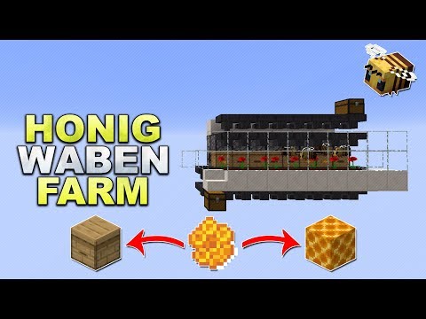 Minecraft - Automatische Honigwaben (Bienenstock) Farm - Tutorial 1.17