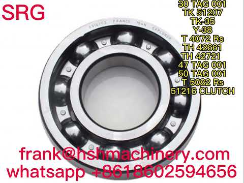 30TAG001,TK51207,TK-35,Y-38,T4072 Rs,TH42661,Changzhou HSH Machinery Co.,Ltd,Bearing Factory export