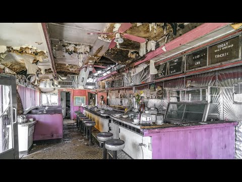 The Abandoned 1950's Pink Diner that was left behind Mysteriously