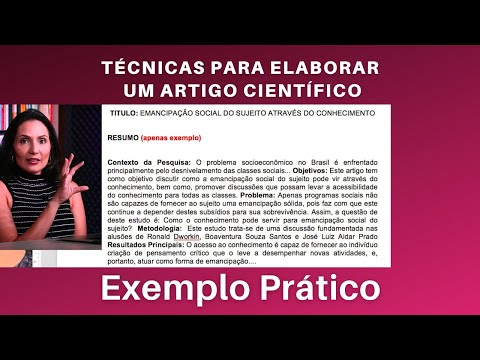 Técnicas para elaborar um Artigo Científico [ Exemplo Prático ]