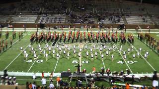preview picture of video 'Seven Lakes High School Band and Sapphires - Morton Ranch Halftime 10/15/2011'