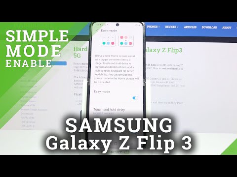 How to Turn On Easy Mode on SAMSUNG Galaxy Z Flip 3 – Simple Mode Activation