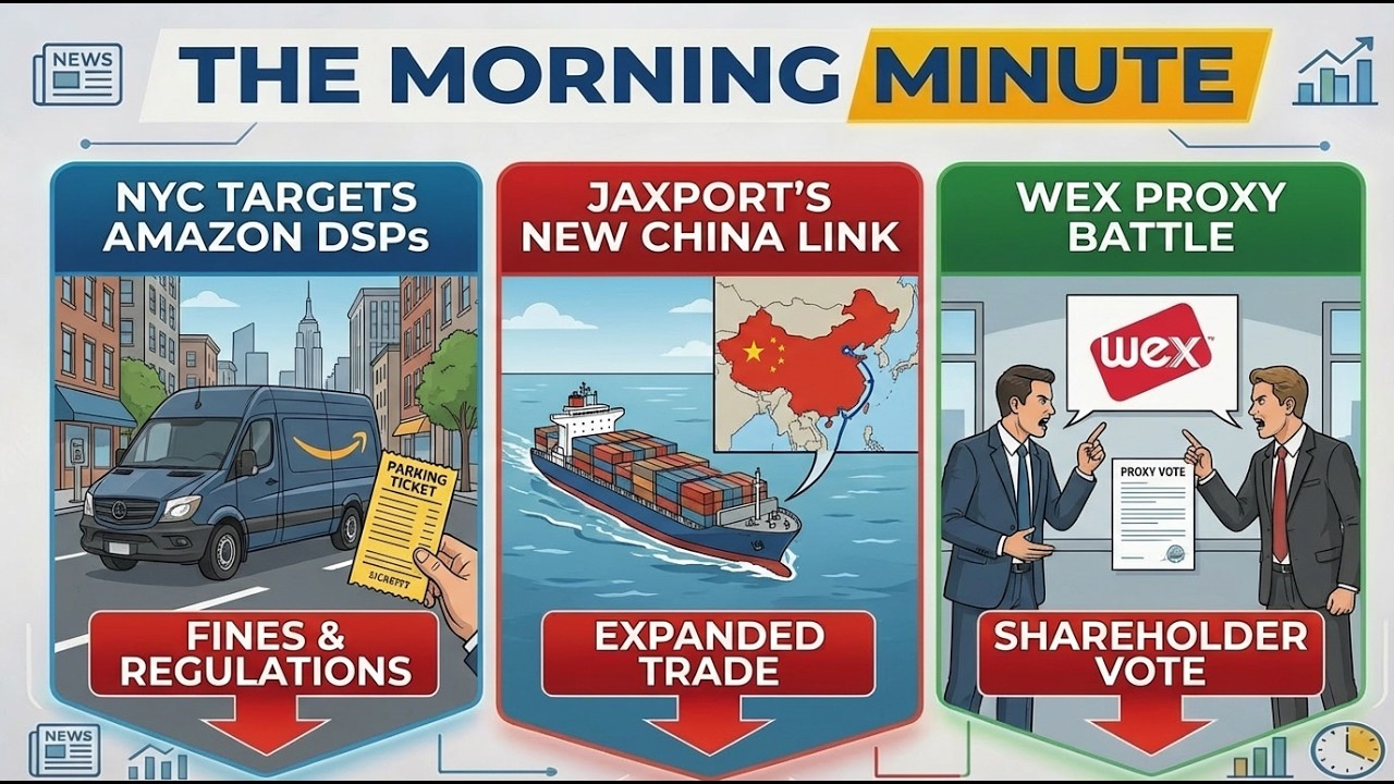 NYC Targets Amazon DSPs, Jaxport's New China Link, & WEX Proxy Battle | The Morning Minute