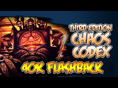 3rd Edition Chaos Space Marine Codex - 40k Flashback Retro Throwback
