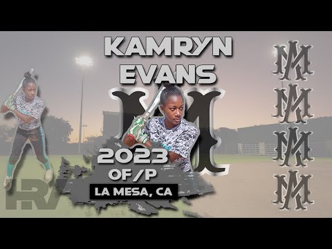 2023 Kamryn Evans 🥎 Outfield and Pitcher, Softball Skills Video - Athletics Mercado