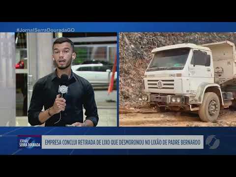 Empresa conclui retirada do lixo que desmoronou no lixão de Padre Bernardo