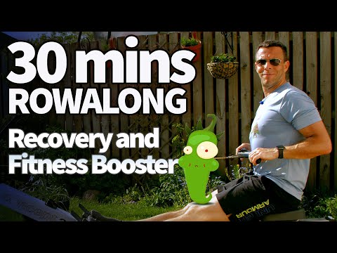 30 Minute Easy Rowing Workout - Perfect Recovery | 2K Plan v2 Week 5 Row 6 | RowAlong