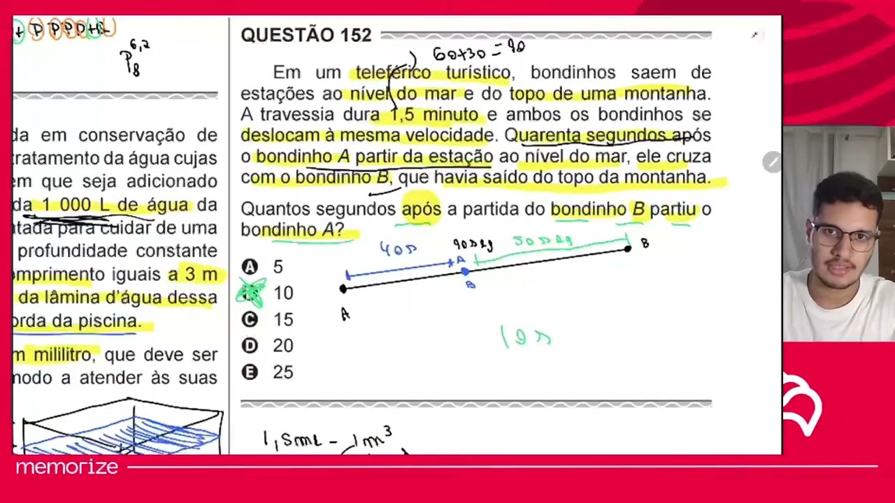 Resolução em Vídeo — Questão 146 ENEM 2017
