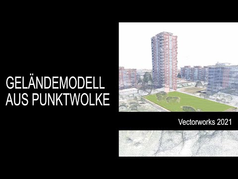 Geländemodell aus Punktwolke mit Vectorworks