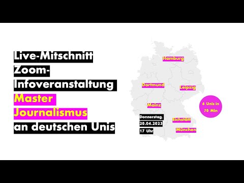 Welcher Master Journalismus passt zu mir?