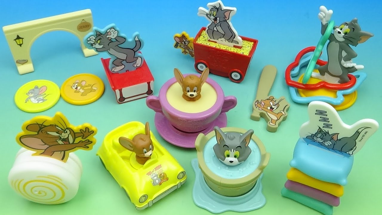 2025 TOM and JERRY 85 YEARS set of 8 McDONALD'S HAPPY MEAL COLLECTIBLES VIDEO REVIEW
