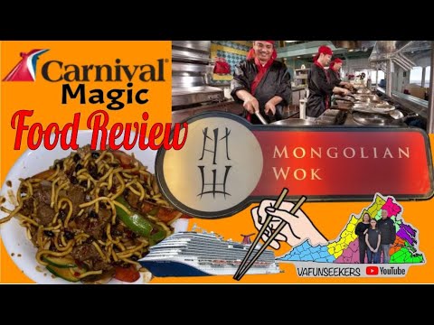 Mongolian Wok | Carnival Magic Cruise Ship | Free Dining