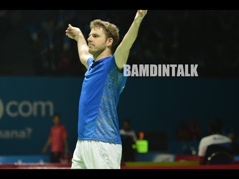Brice Leverdez Press Conference (after beating Chen Long the Olympic champion)