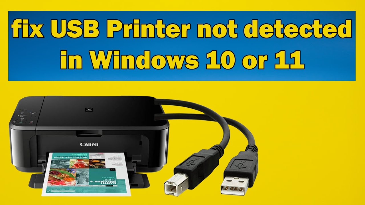 Why is my USB printer not recognized? Wiki REF