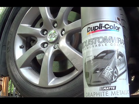 How To: Dupli-Color Plastic Spray Your Car Wheel Rims