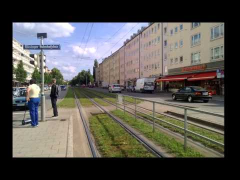 Bildimpressionen München Tramhaltestelle Giesing
