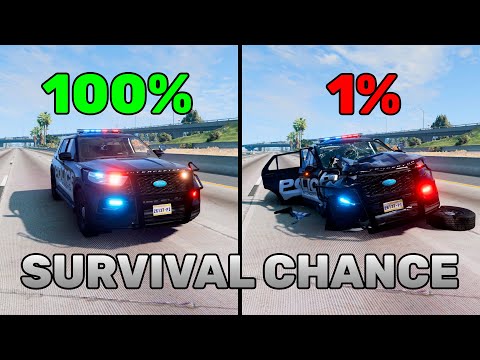 BeamNG.drive Realistic Crashes #17 | Epic Survival Chance Test