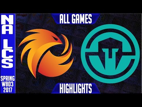 Phoenix 1 vs Immortals All Games - NA LCS W8D3 Spring 2017 - P1 vs IMT All Games