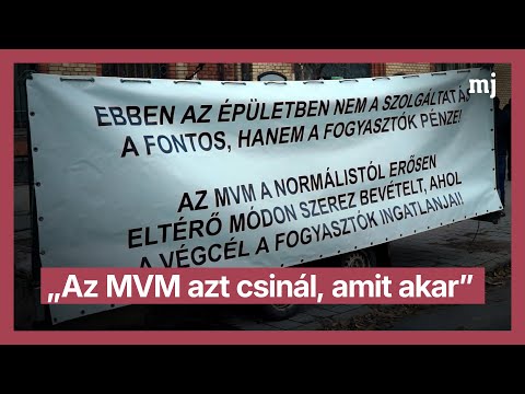 Horrorisztikus MVM-számlák: tüntetés Budapesten