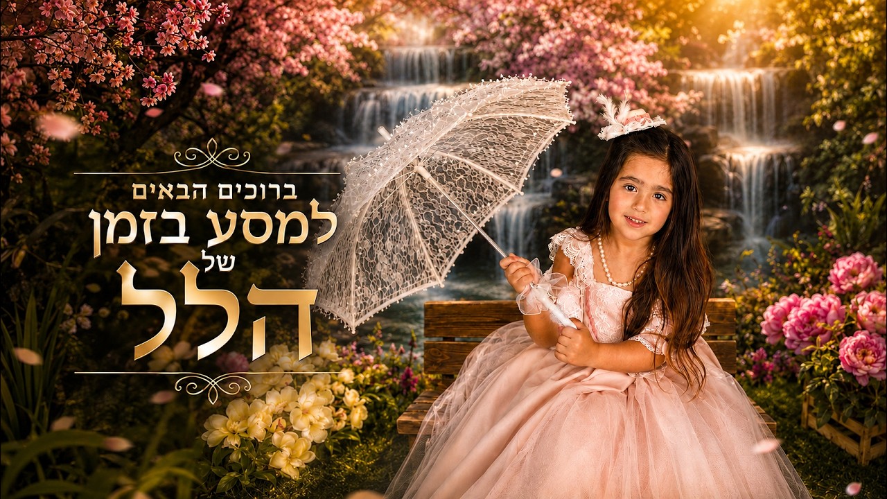 סרטון גדילה לבת מצווה — דוגמת מצגת AI מתמונות ילדות להלל | מסע בזמן