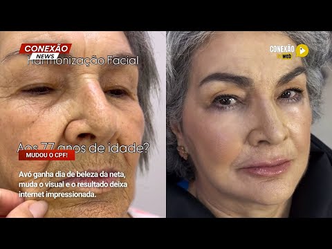 Vídeo: Avó ganha dia de beleza da neta, muda o visual e o resultado deixa internet impressionada.