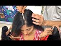 Why The Long Hair Girl Wants To Cut Her Long Hair Into Head Shave Pretended HairCut HeadShave