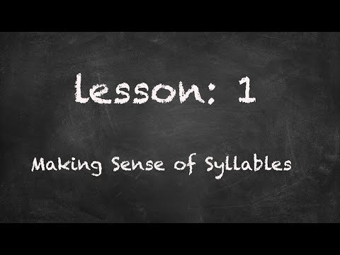 Sound It Out Episode #1 - Making Sense of Syllables
