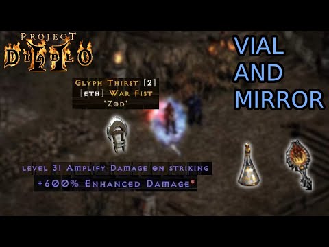 INSANE 600% ED AMPLIFY DAMAGE CLAW | VIAL + MIRROR | Project Diablo 2 Season 10
