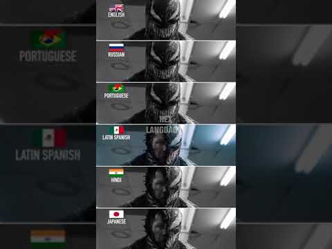 “We are Venom” in 6 different languages #shorts #venom2