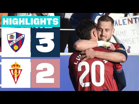 SD HUESCA 3 - 2 REAL SPORTING I HIGHLIGHTS LALIGA HYPERMOTION