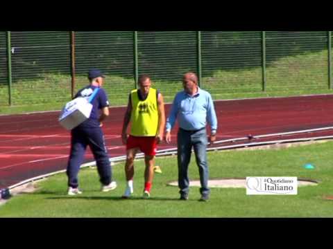 immagini infortunio Defendi a Longarone