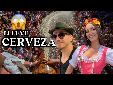 Beer Rain at the Argentine Oktoberfest! 🇦🇷🍺🇩🇪