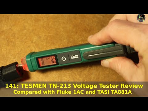 141 - TESMEN TN-213 Voltage Tester Review - compared with Fluke 1AC and TASI TA881A3