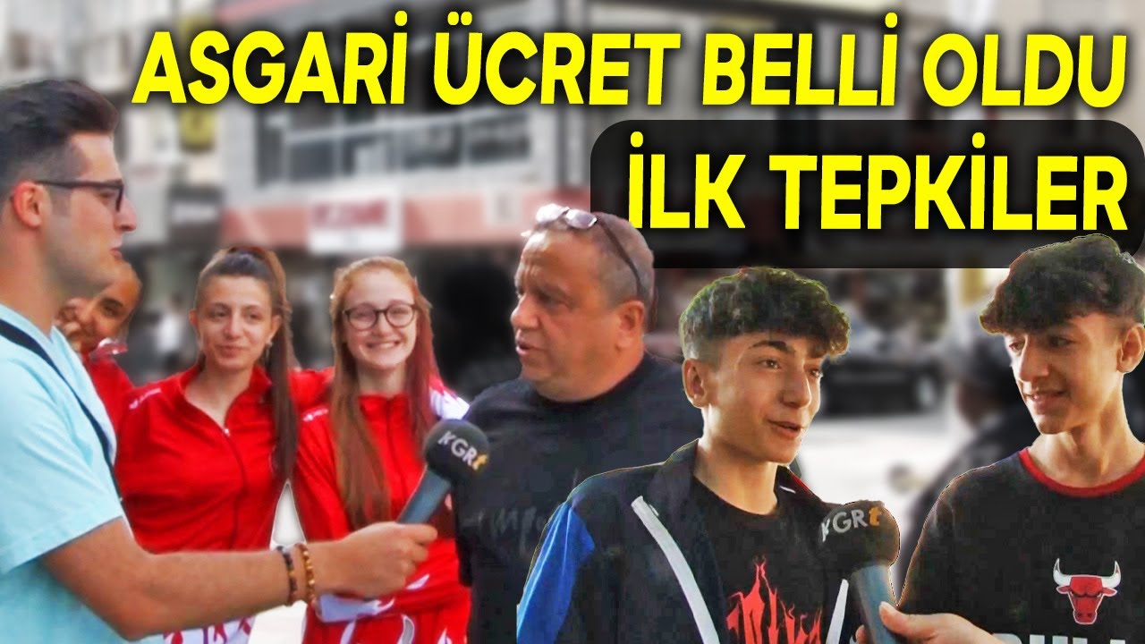 ASGARİ ÜCRET BELLİ OLDU - İLK TEPKİLER Karaman'da Sokak Röportajı