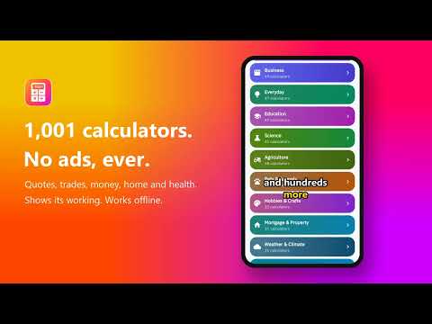 1001 Pro Calculators and Tools video thumbnail