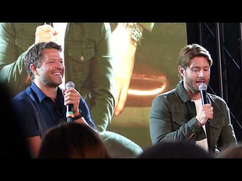 Jensen/Misha - JIB12 - End of Jensen's panel + beginning of Misha's panel